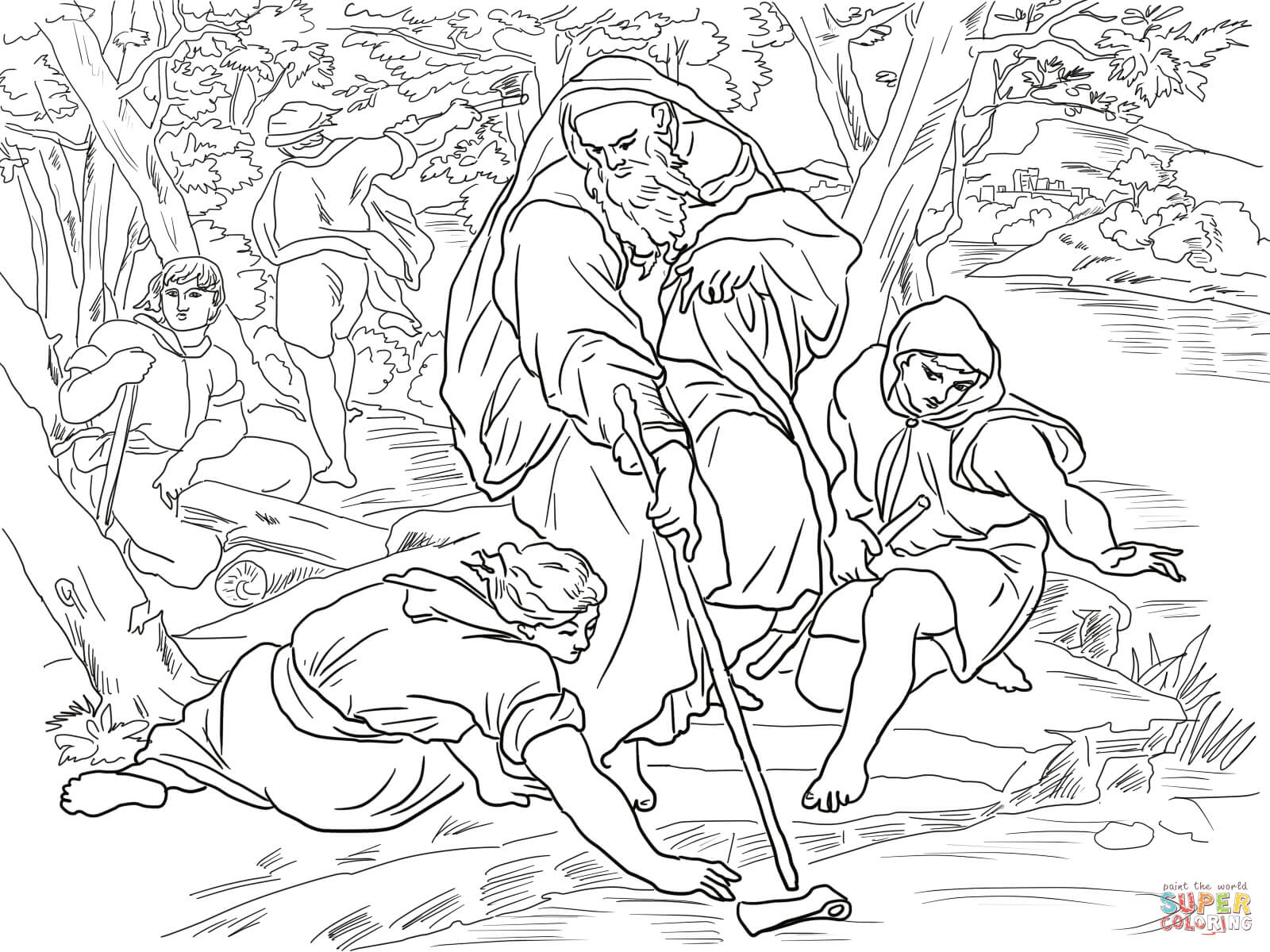 Prophet Elisha coloring pages | Free Coloring Pages