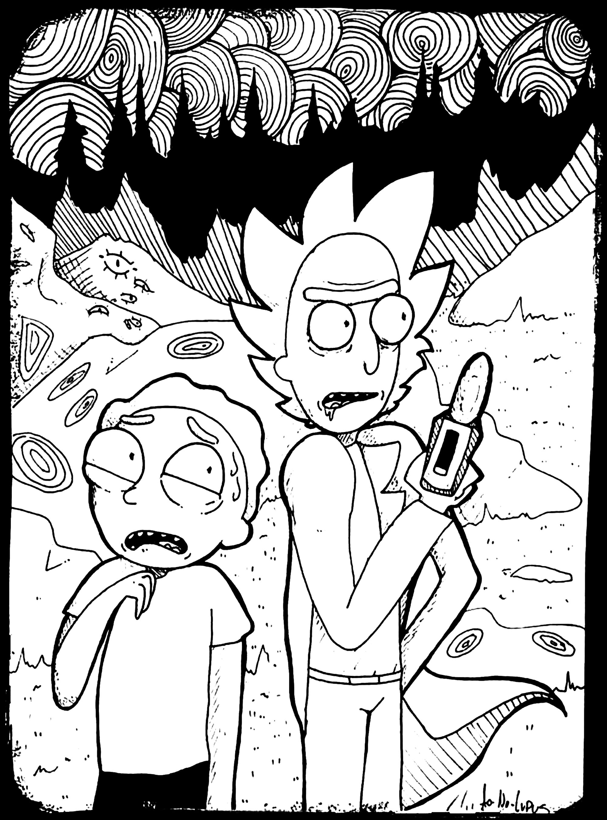 Rick and Morty Coloring Pages - Best Coloring Pages For Kids