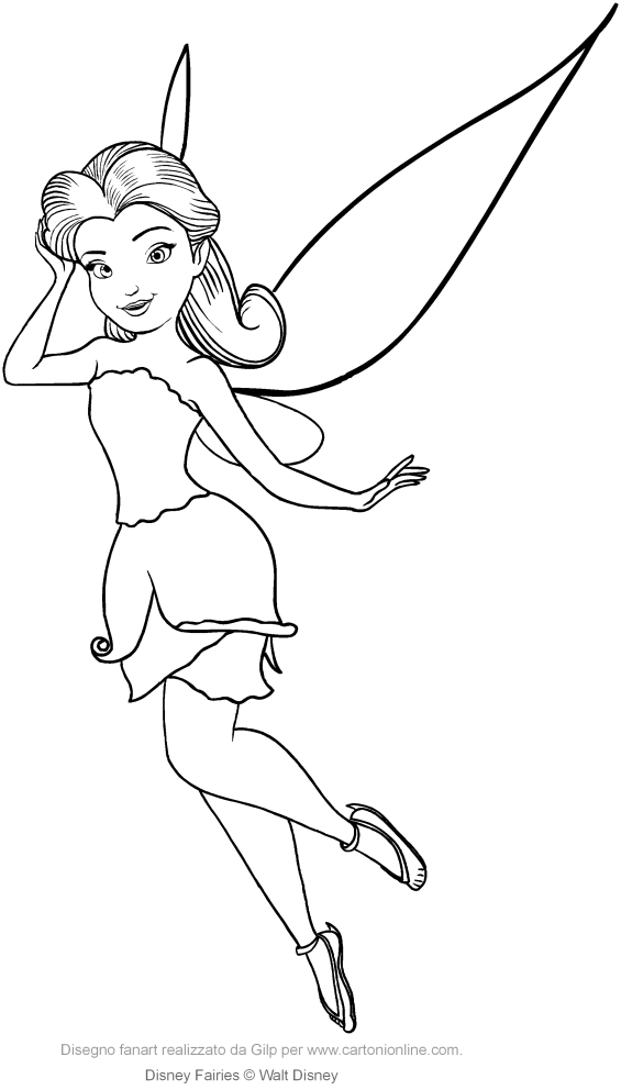 Rosetta (Disney Fairies) coloring pages