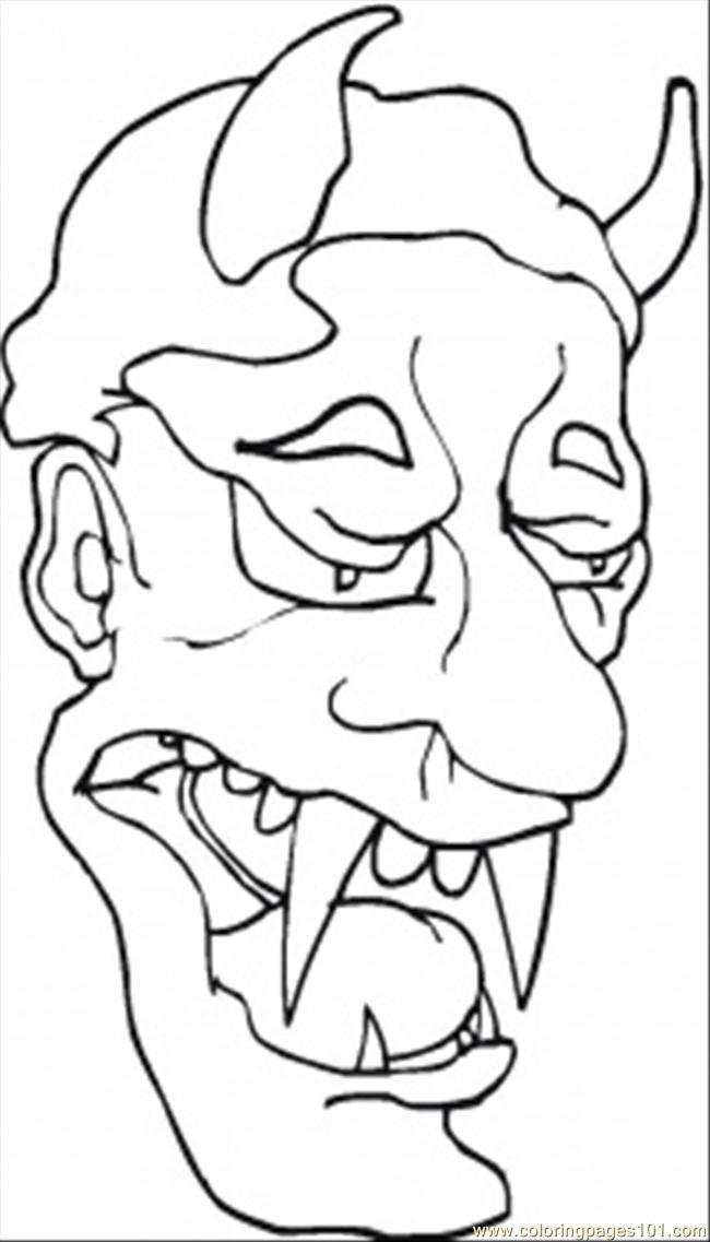 Sad Demon Coloring Page - Free Mythology Coloring Pages ...