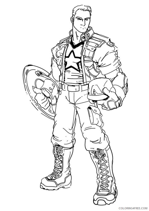 captain america coloring pages steve rogers Coloring4free ...