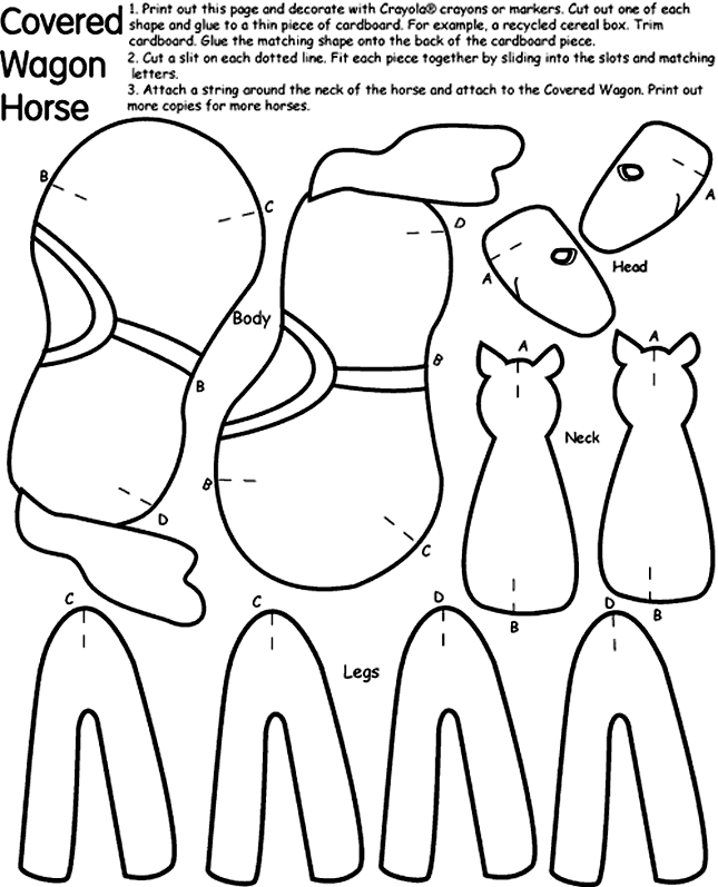 Covered Wagon Horse | Étude sociale