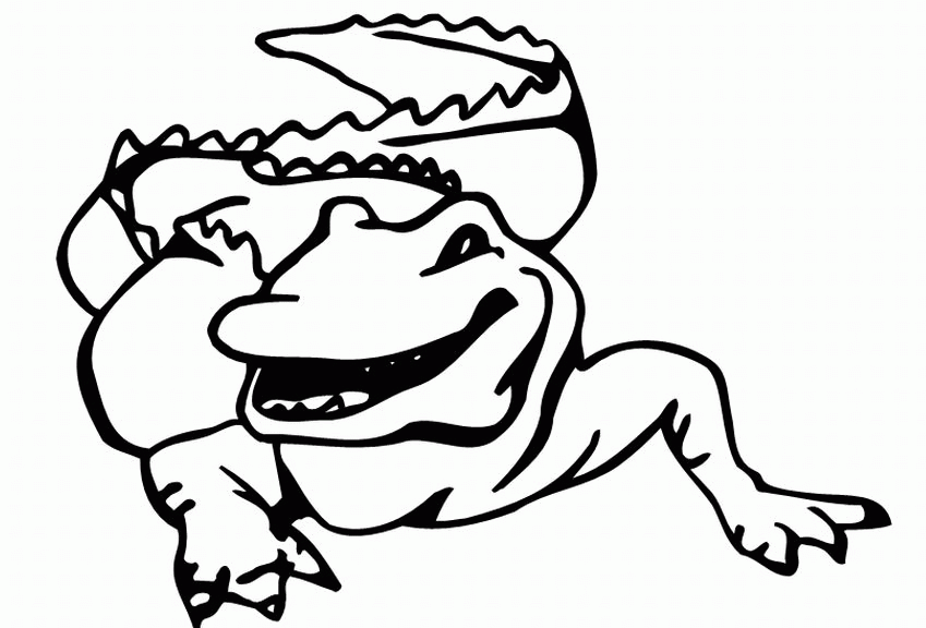 Alligator Coloring Pages and Book | UniqueColoringPages