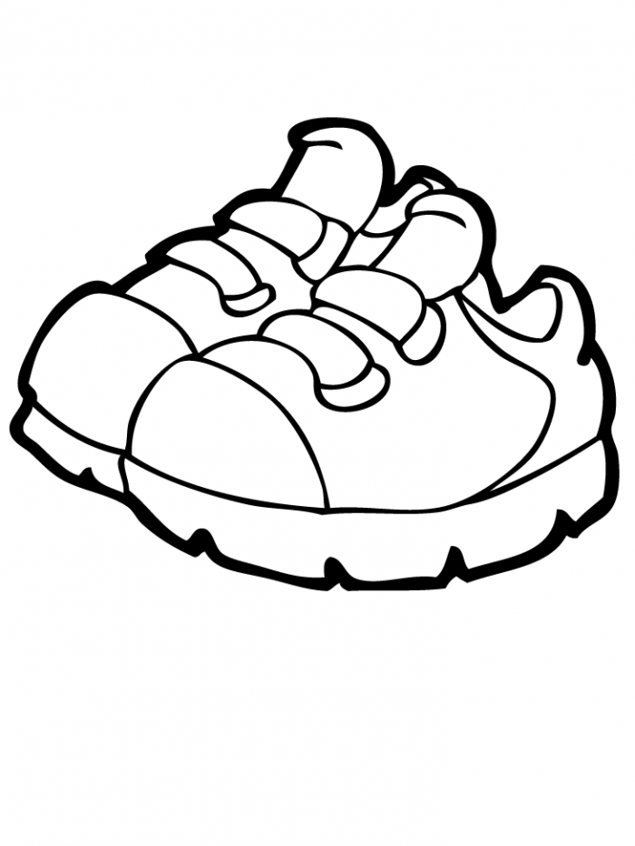Kids shoes coloring page | Kids Coloring Page