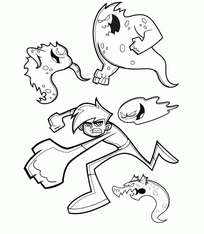 Danny Phantom Coloring Pages | Color Page