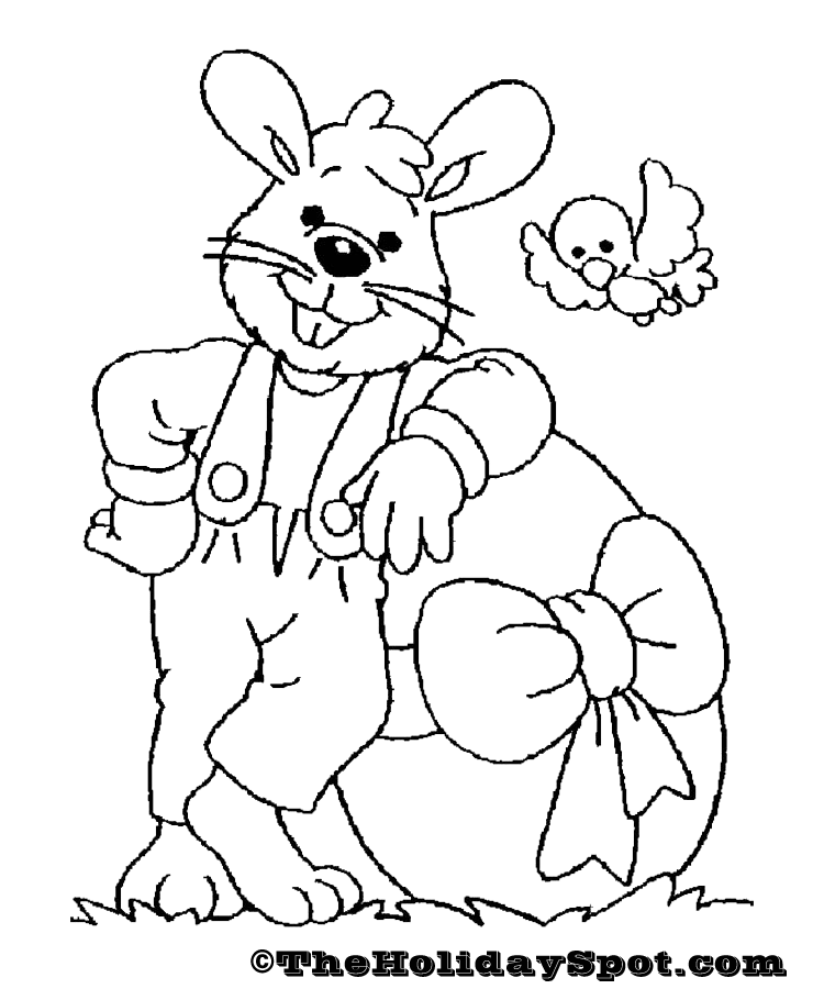 Easter Coloring Page! Print and Color!