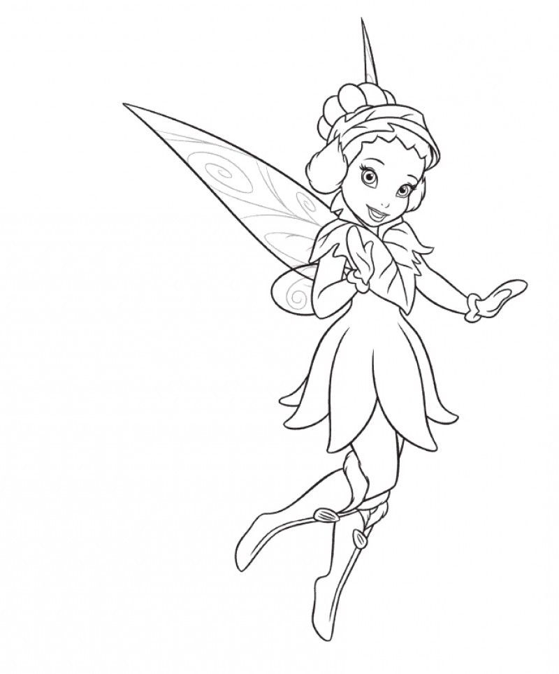 Tinker Bell Iridessa Coloring Page - Kids Colouring Pages