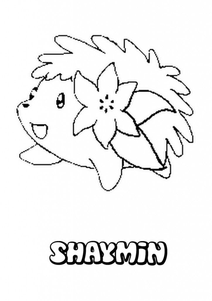 shaymin sky form coloring pages | Coloring Pages For Kids