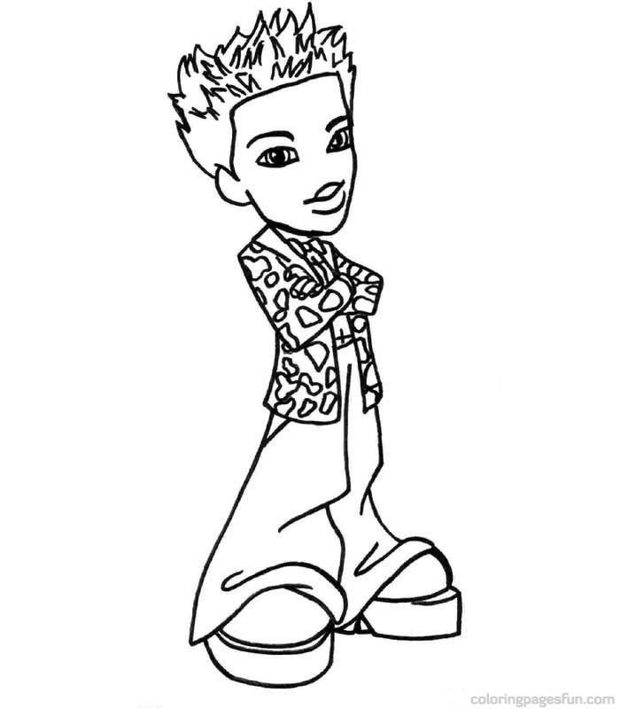Bratz Boys Coloring Pages 1 | Free Printable Coloring Pages 