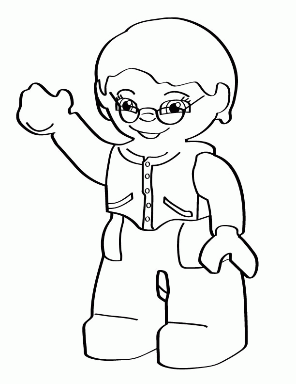 lego person Colouring Pages (page 2)