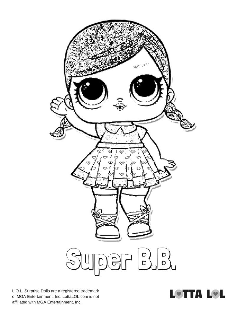 Super BB Glitter Coloring Page Lotta LOL | Monster coloring pages, Minion coloring  pages, Cute coloring pages