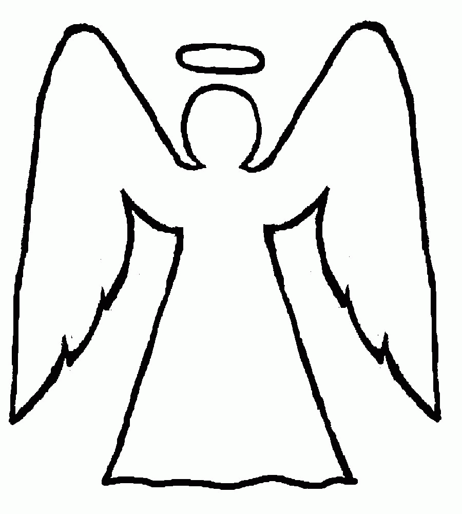 Angel Wings Coloring Pages Angel Coloring Pages Free Guardian ...