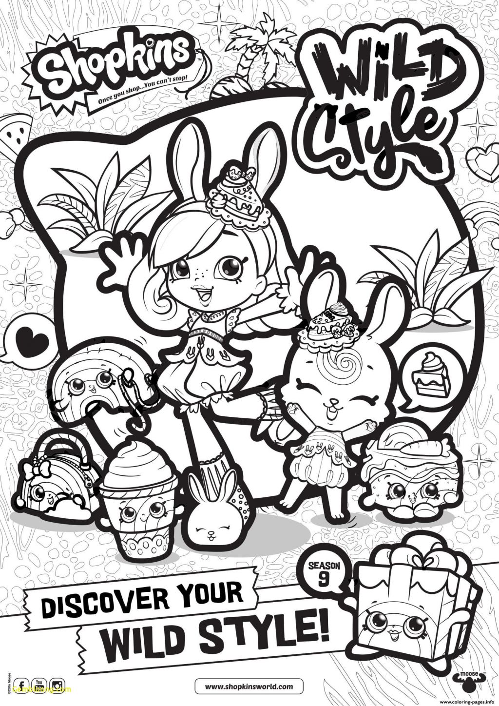 coloring pages : Wild Animal Coloring Pages Fresh Print Shopkins ...