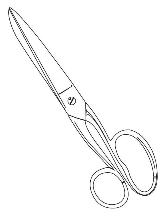 Pin di Scissors Coloring Pages