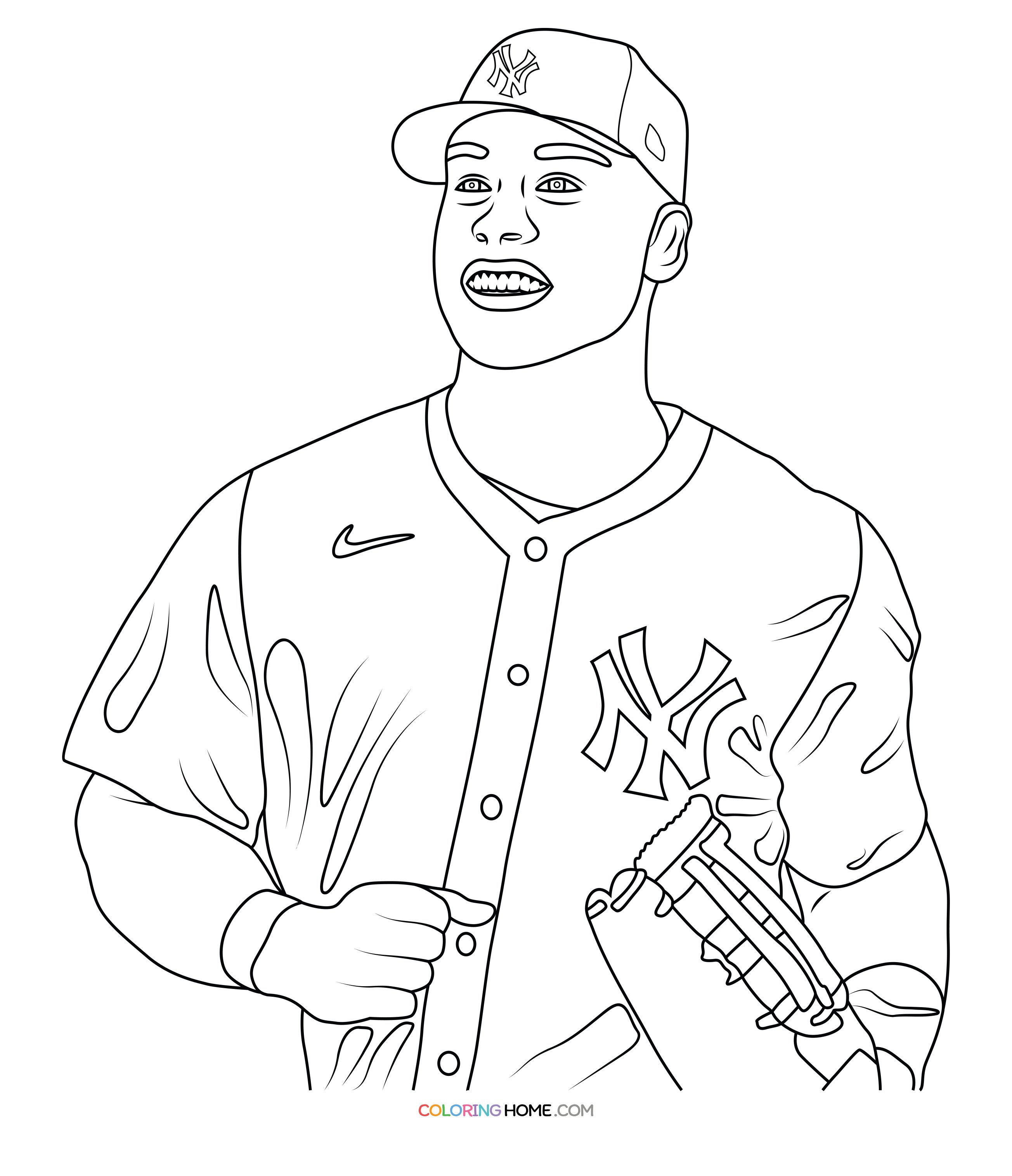 Aaron Judge coloring page