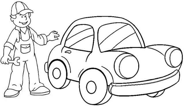 best service mechanic coloring page for boy | Coloring pages for boys,  Mermaid coloring pages, Monster coloring pages