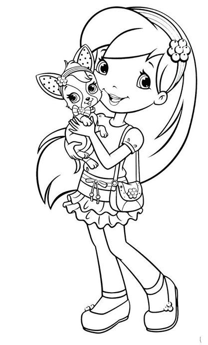 Raspberry Torte With Scouty Coloring Page - Free Printable Coloring Pages  for Kids