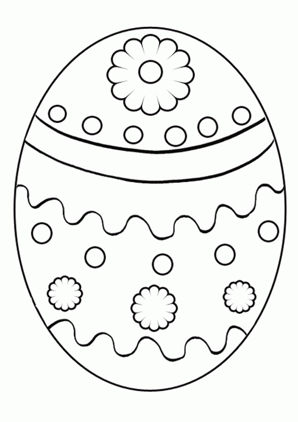Printable Coloring Pages Easter Eggs - Coloring