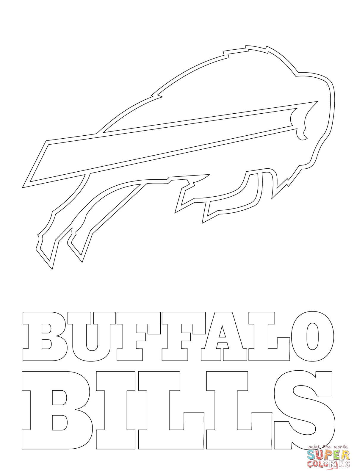 Buffalo Bills Logo coloring page | Free Printable Coloring Pages