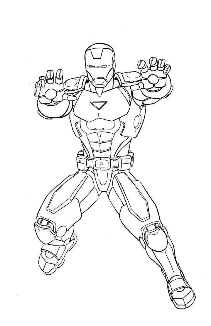 Iron Man Marvel : Iron Man Coloring Pages Free Printable For Adult ...