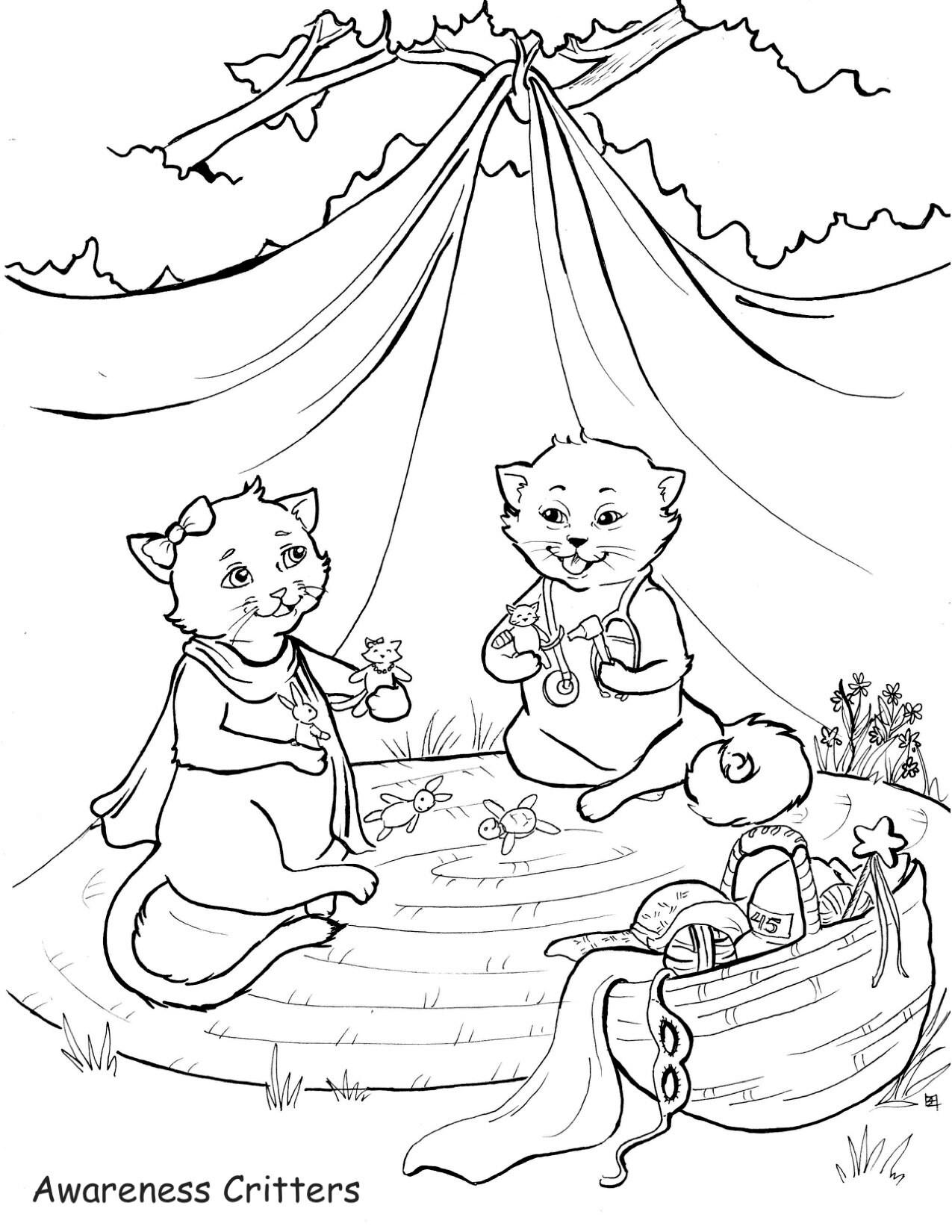 Awareness Critters Down Syndrome Coloring Page - Etsy
