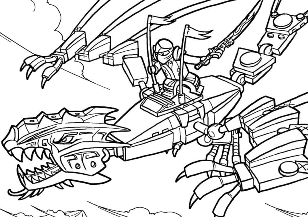 Lego Ninjago Dragon Coloring Pages