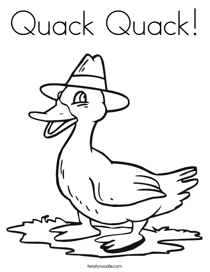 Giggle Giggle Quack Coloring Page