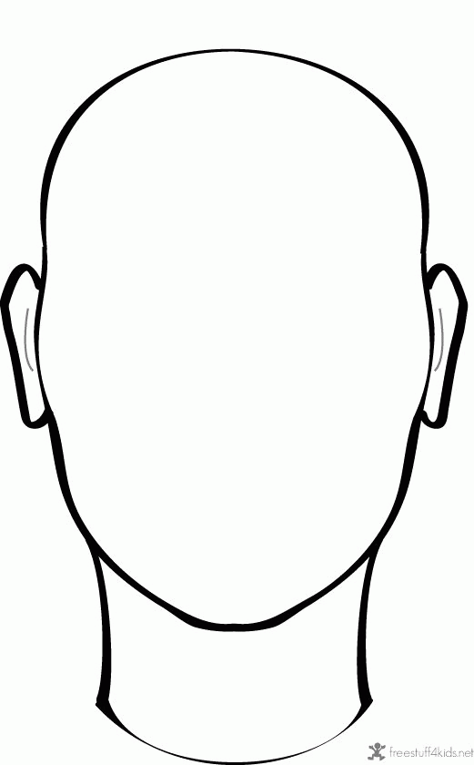Blank Face Coloring Page