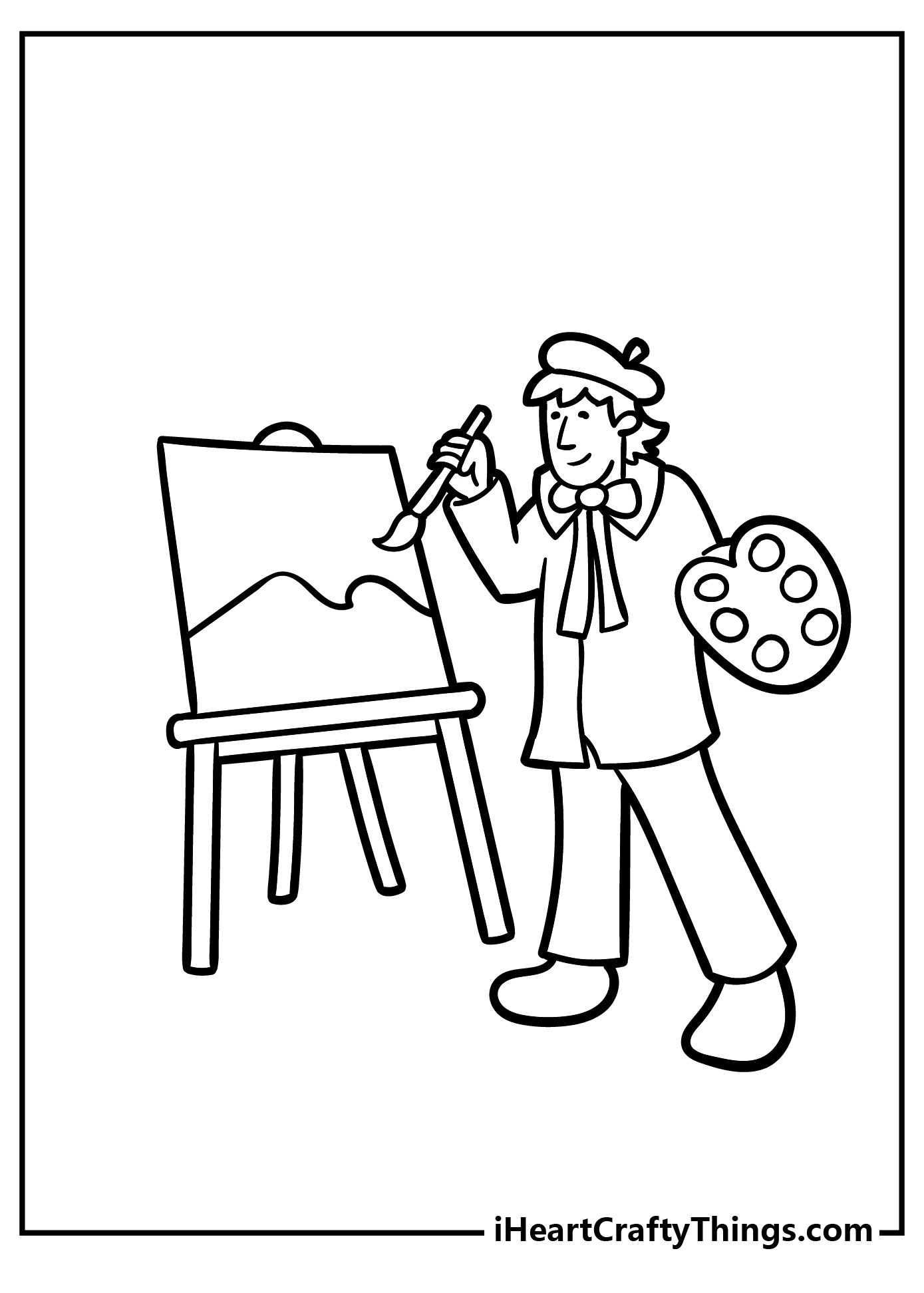 Printable Painting Coloring Pages (Updated 2023)