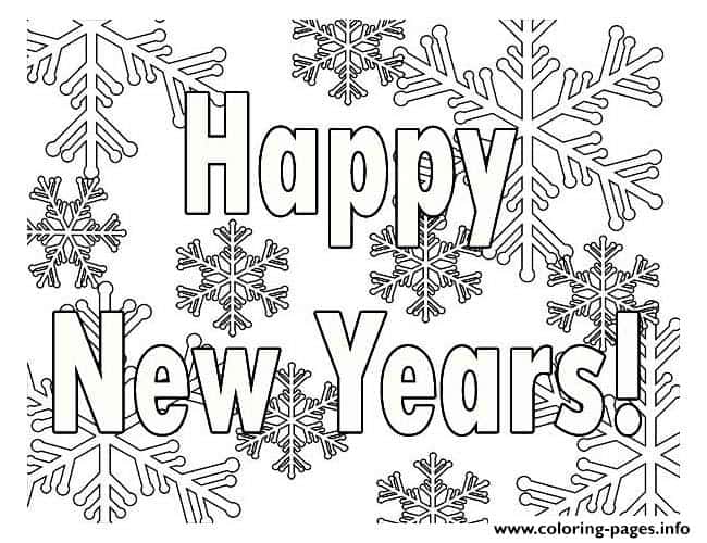22 Free New Year's Coloring Pages - NYE 2022