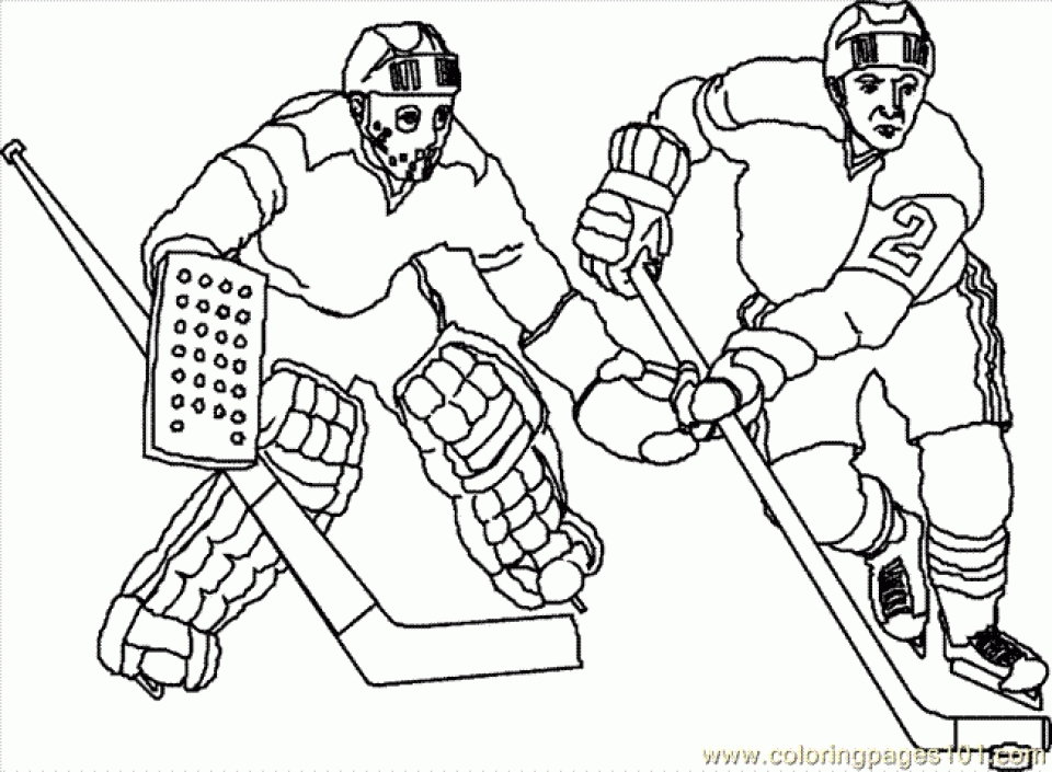 20+ Free Printable Hockey Coloring Pages - EverFreeColoring.com