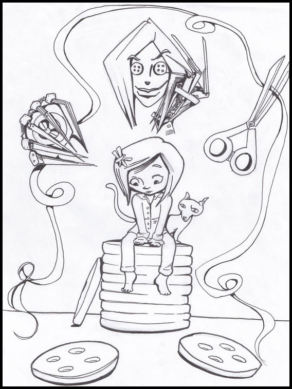 Coraline Image Coloring Page - Free Printable Coloring Pages for Kids