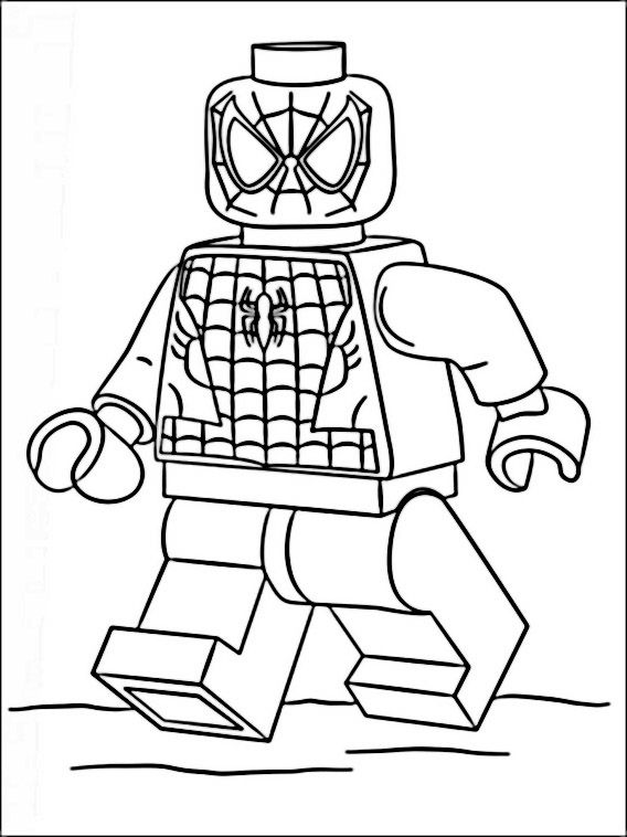 Lego Marvel Heroes Coloring Pages 9 | Avengers coloring pages, Spiderman  coloring, Superhero coloring pages