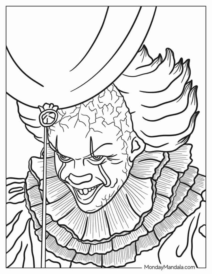 20 Horror Coloring Pages (Free PDF ...