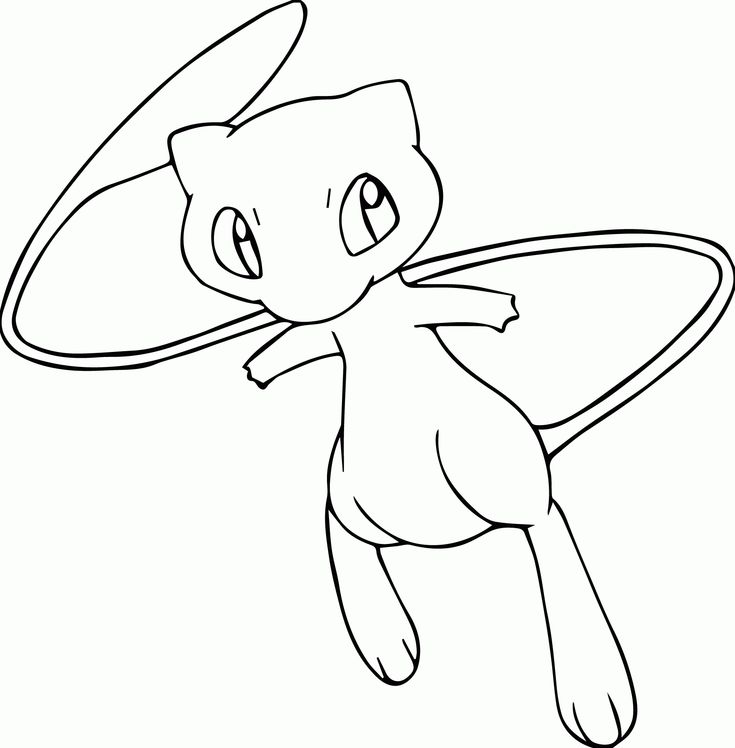 Pokemon Mew Coloring Pages | Kleurplaten, Pokemon, Gratis kleurplaten