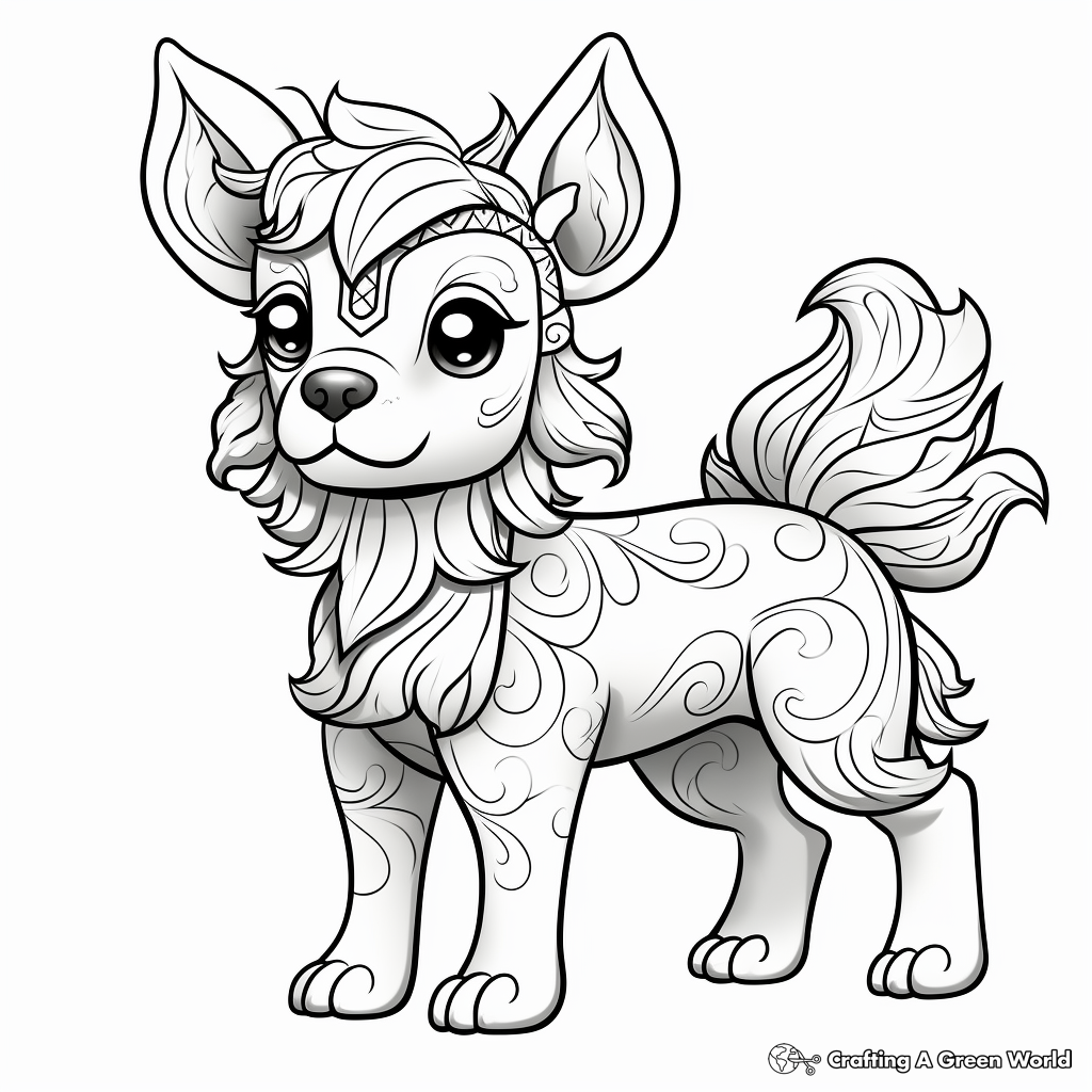 Unicorn Dog Coloring Pages - Free ...