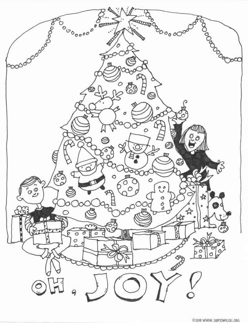Free Christmas Tree Coloring Pages for Festive Fun! | Skip To My Lou