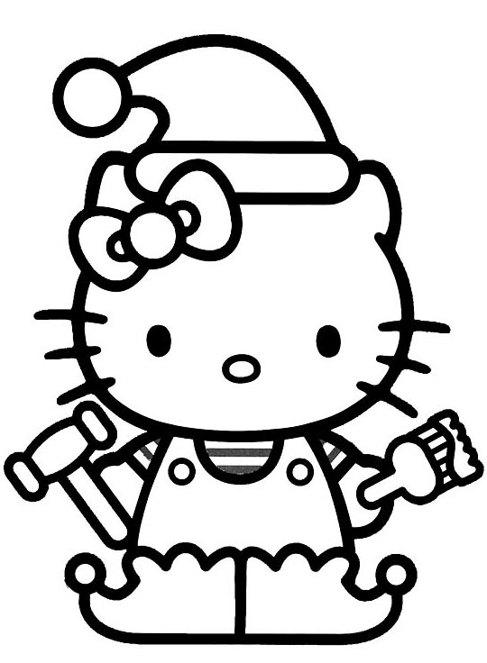 Hello Kitty Christmas Coloring Pages - Best Coloring Pages For Kids