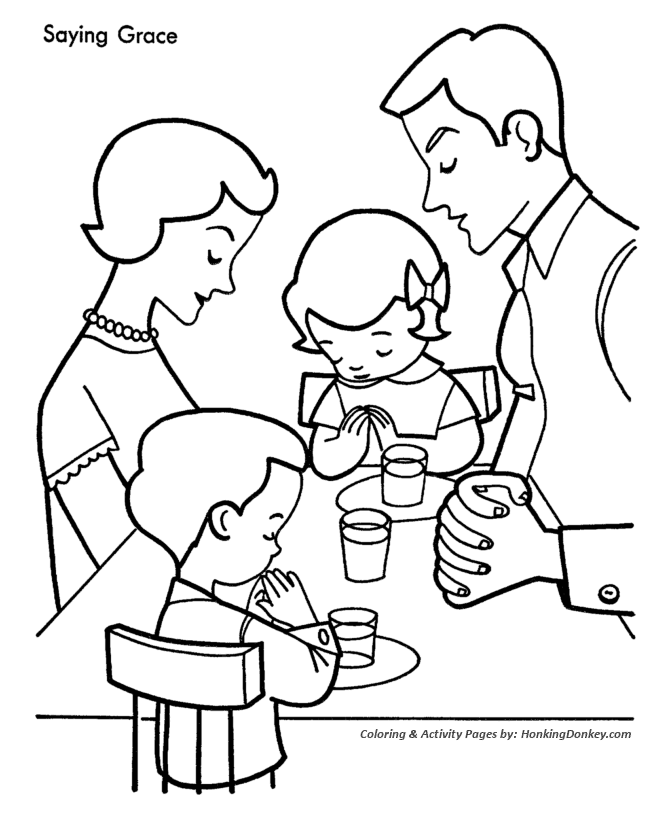 Christmas Cookies Coloring Pages - Christmas Dinner Grace 