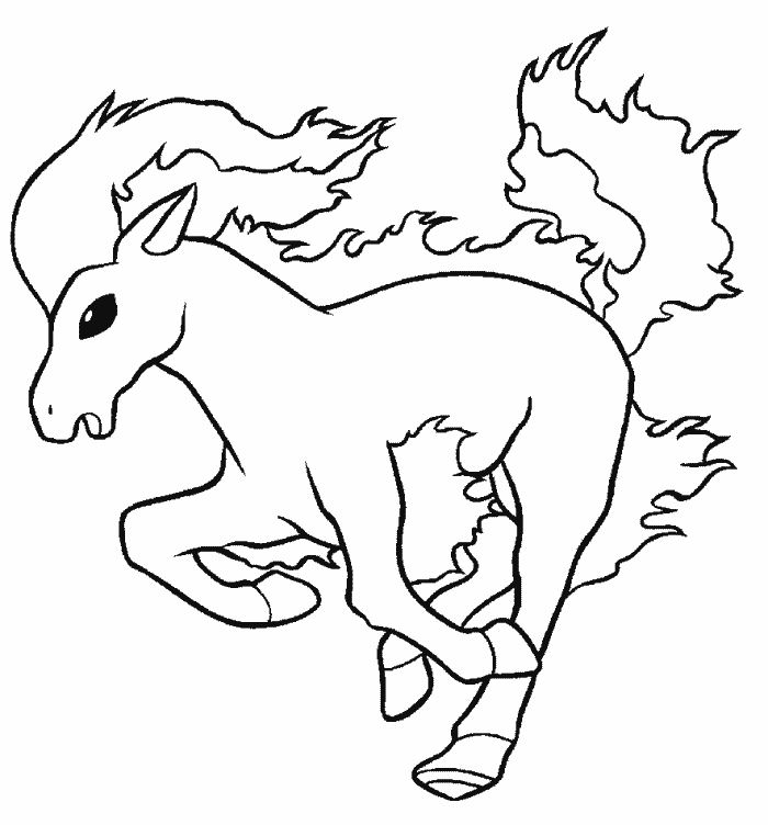 fire type pokemon Colouring Pages