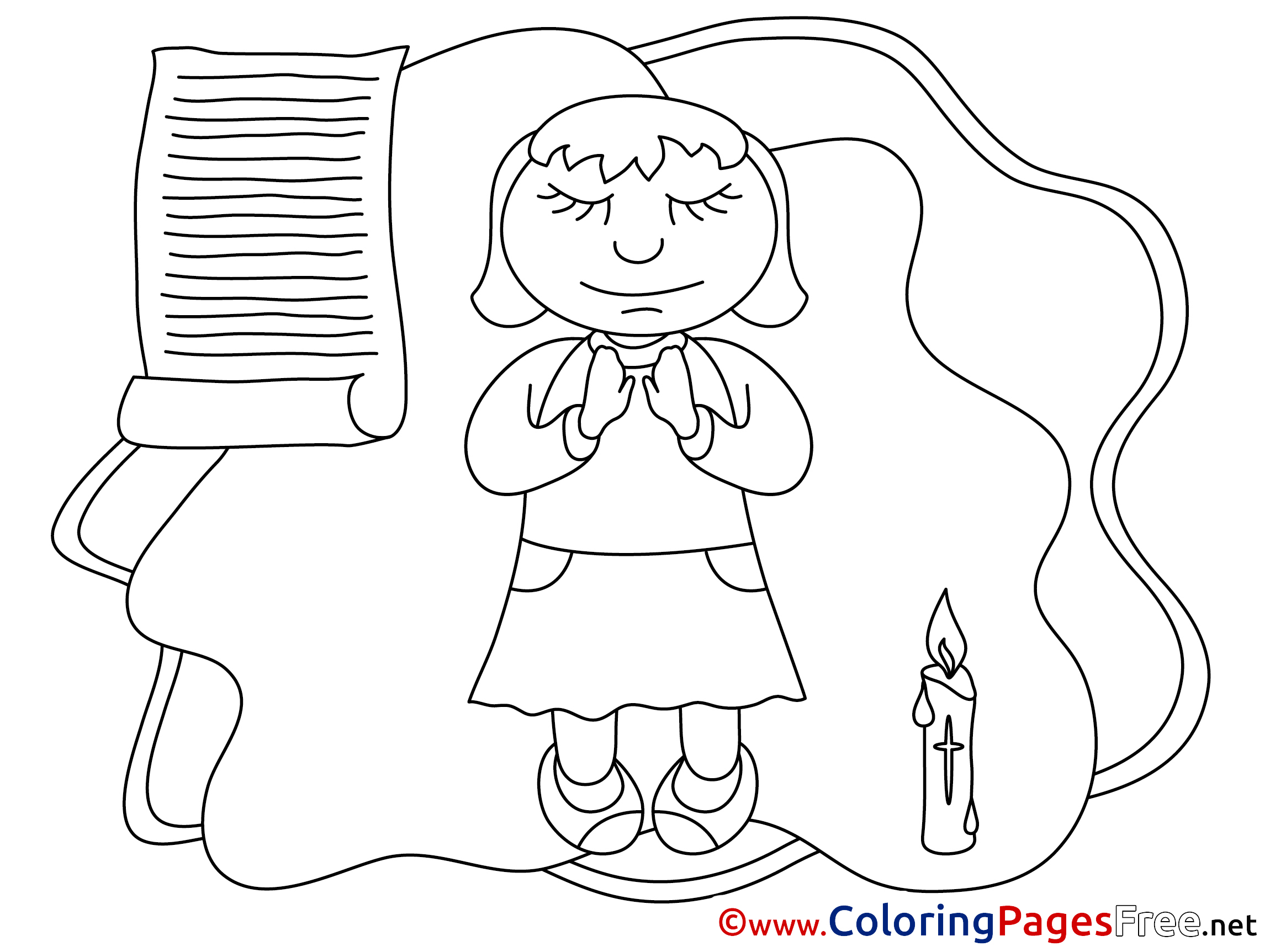Priest Coloring Pages Confirmation