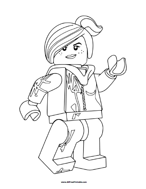 Lego Lucy Coloring Page - Free Printable - AllFreePrintable.com