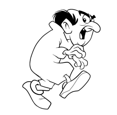 Smurfs Gargamel Coloring Page » Turkau