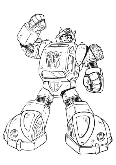 Old Cartoon Bumblebee Coloring Page - Free Printable Coloring Pages for Kids