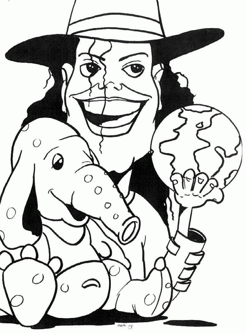 Michael Jackson Smooth Criminal Coloring Pages - Coloring Page