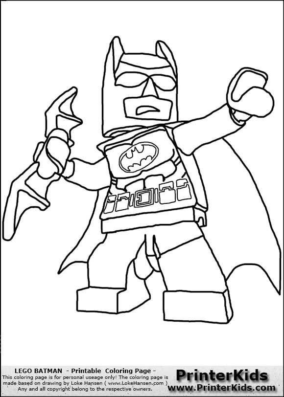 Lego Batman Coloring Page