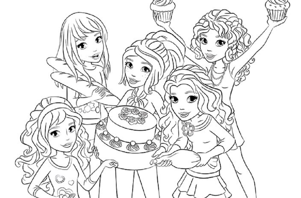 Lego Friends Coloring Page