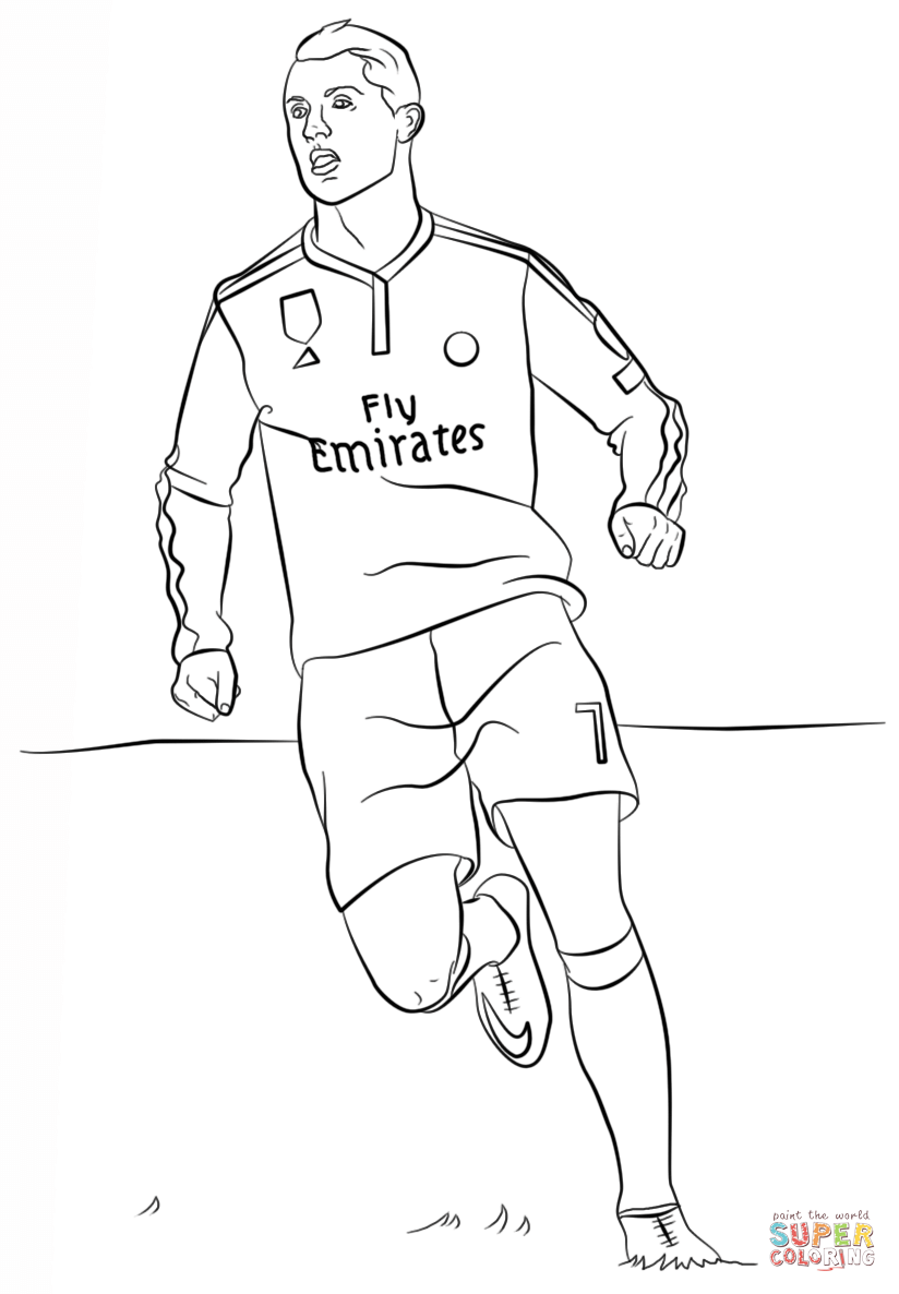 Cristiano Ronaldo coloring page | Free Printable Coloring Pages
