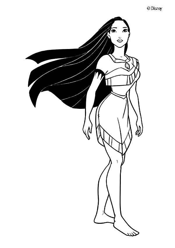 Pocahontas coloring pages - Princess Pocahontas