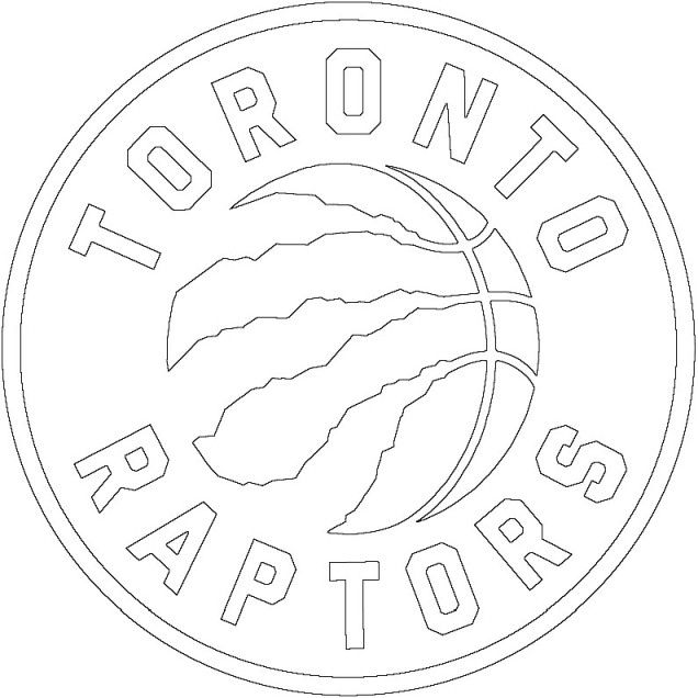Toronto Raptors logo | Toronto raptors, Raptors, Coloring pages
